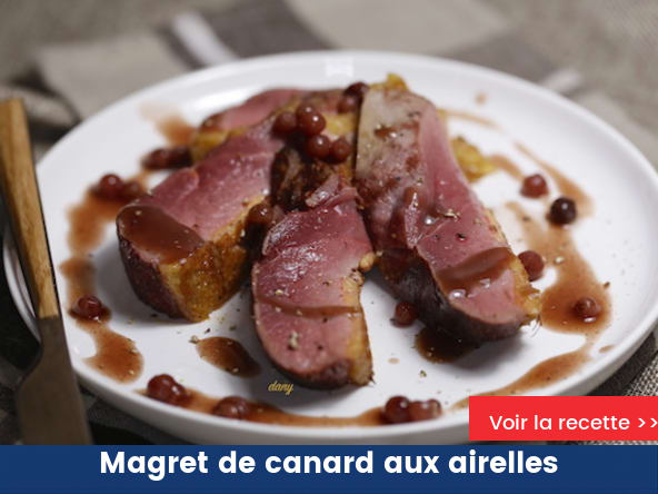 Magret de canard aux airelles